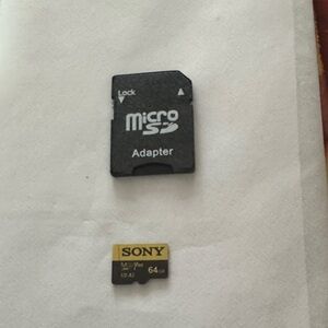 Sony MicroSD Card 64GB with Black Adapter